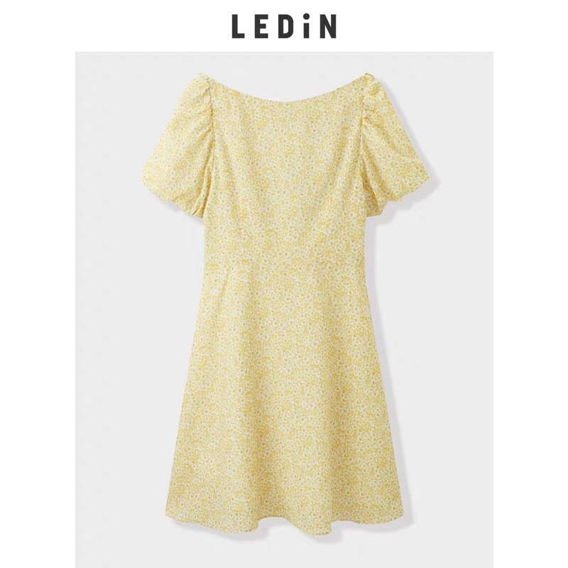 Đầm hoa vàng Ledin