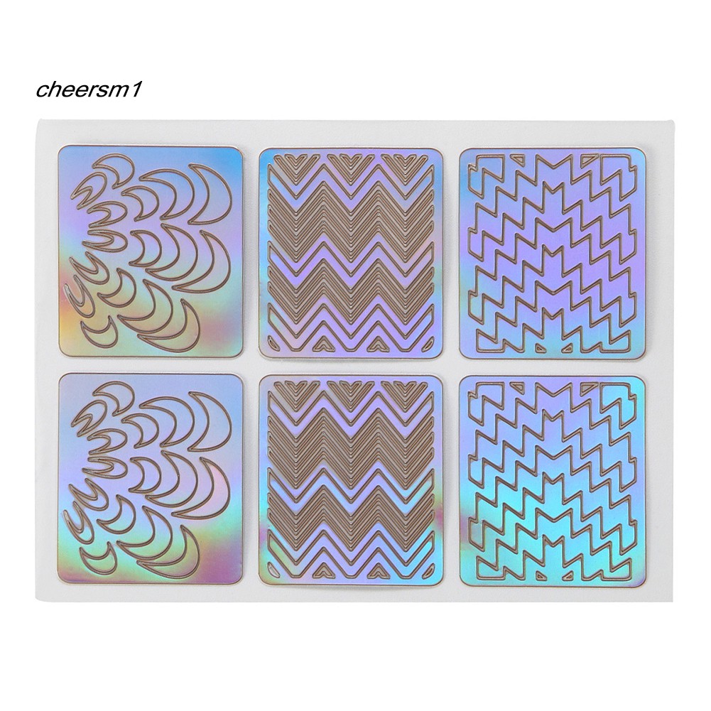 Bộ 6/12/24 giấy mẫu vẽ trang trí móng tay DIY tiện dụng