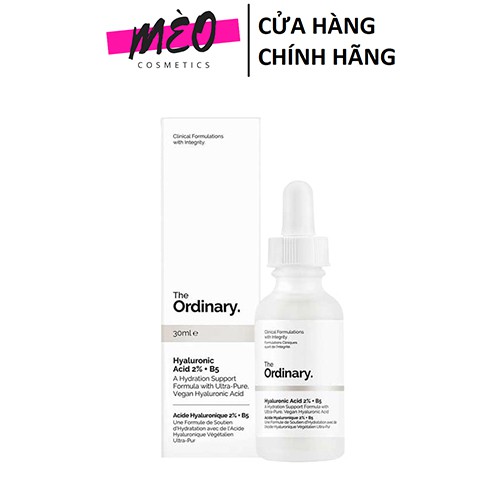 Tinh chất cấp nước, phục hồi da The Ordinary Hyaluronic Acid 2% + B5