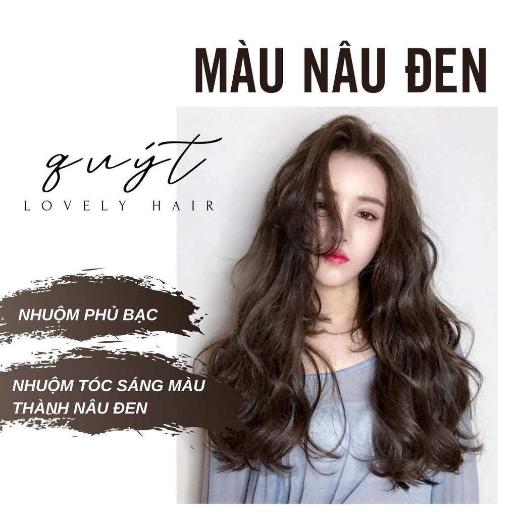 THUỐC NHUỘM PHỦ BẠC NÂU ĐEN+TẶNG OXY