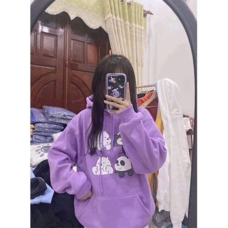 Áo nỉ hoodnie con gấu siêu cute siêu ấm HANA360 | BigBuy360 - bigbuy360.vn