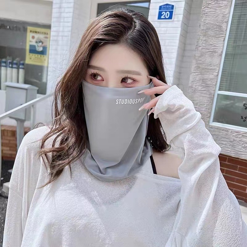 Khẩu Trang Chống Nắng Chống Bụi Chống Tia Cực Tím Thoáng Khí Bảo Vệ Khuôn Mặt Và Cổ