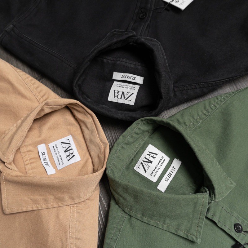 SƠMI KAKI CỘC TAY ZARA VNXK PHOM CỰC ĐẸP GIÁ TẬN XƯỞNG