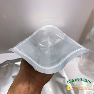 Túi zip bạc đựng thực phẩm 1kg túi zipper đáy đứng 1 mặt bạc dày đẹp BaoBiHoanMypro