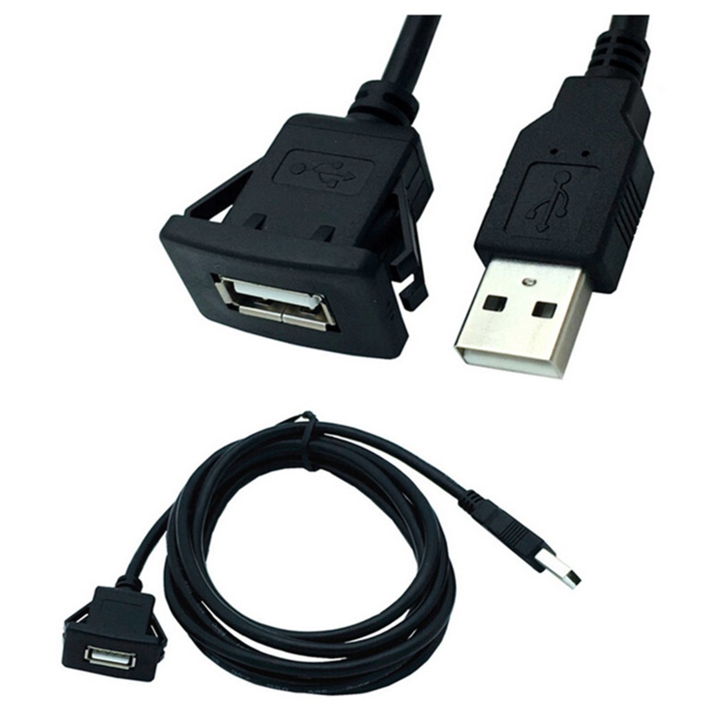 Dây Cáp Nối Dài 1M Cổng USB2 0 Cho Bảng Điều Khiển Xe Hơi