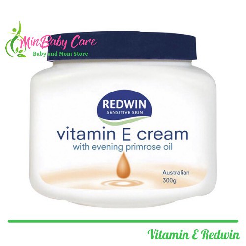 [ Chính Hãng ] Kem Dưỡng Da Mềm Mịn Redwin Vitamin E Cream từ thiên nhiên của Úc (300g)