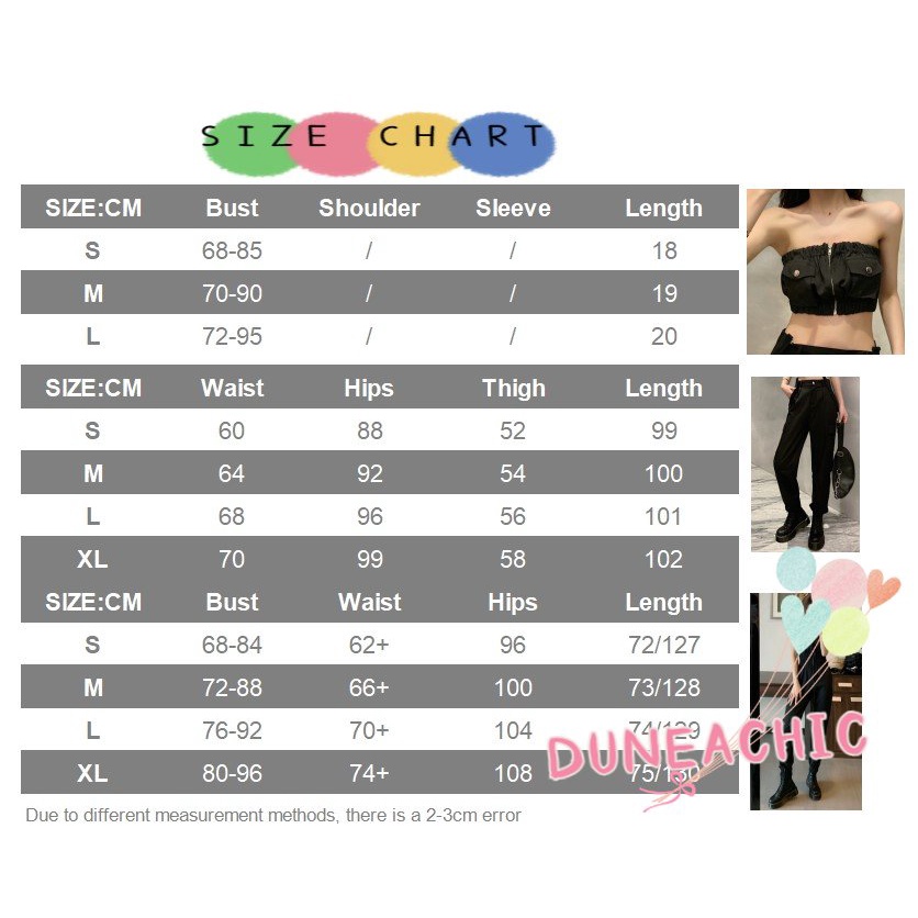 Quần/ Áo/ Áo liền quần DUNEA tùy chọn phong cách hiphop cá tính cho nữ