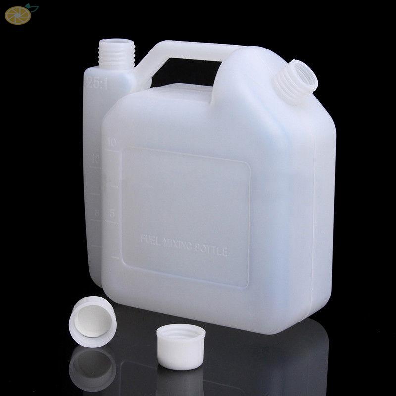 Can pha xăng bằng nhựa tỷ lệ 25:1/50:1 kích thước 16*7.3*16.7cm dung tích 1.5L dành cho máy cắt cỏ