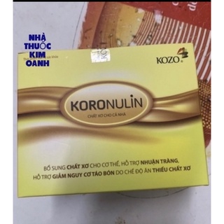 Gói uống bù chất xơ koronulin hộp 20 gói