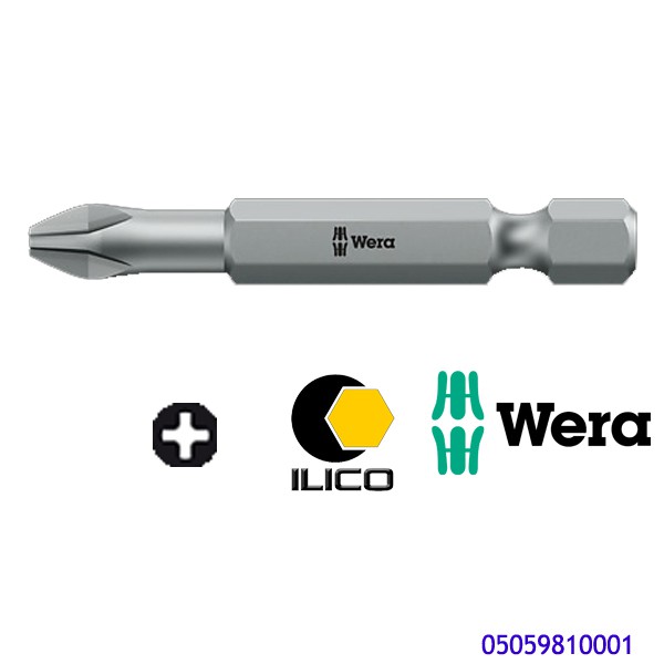 Đầu vít Wera 851/4 TZ PH2x50mm Mã SP 05059810001