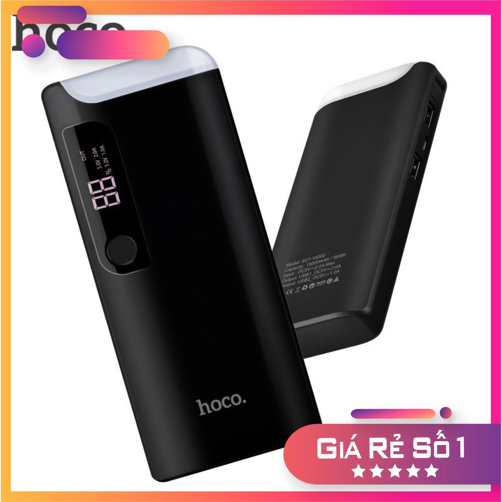 [CHÍNH HÃNG] Sạc Dự Phòng Hoco B27-15000 mAh ✓ ✓