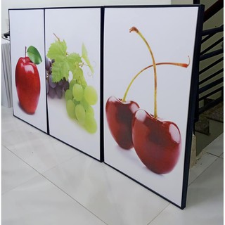 Tranh bộ canvas trái cây phòng bếp