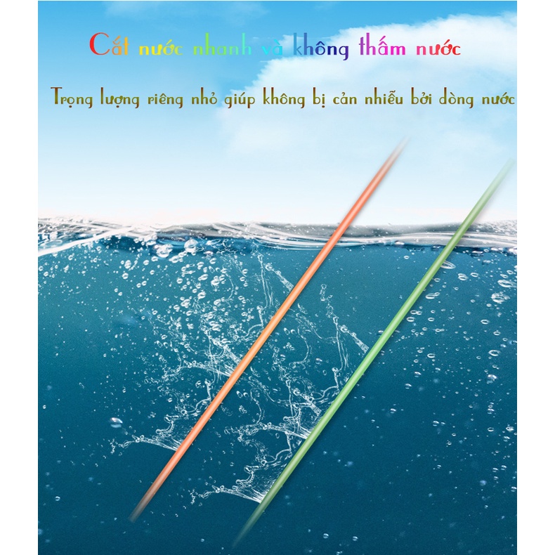 [Freeship]Cước Câu Cá Tiểu Ngư Vương. Cước Câu 7 Màu Cao Cấp Mềm, Dai Dùng Làm Trục Thẻo Câu Đài Cước Dài 100m