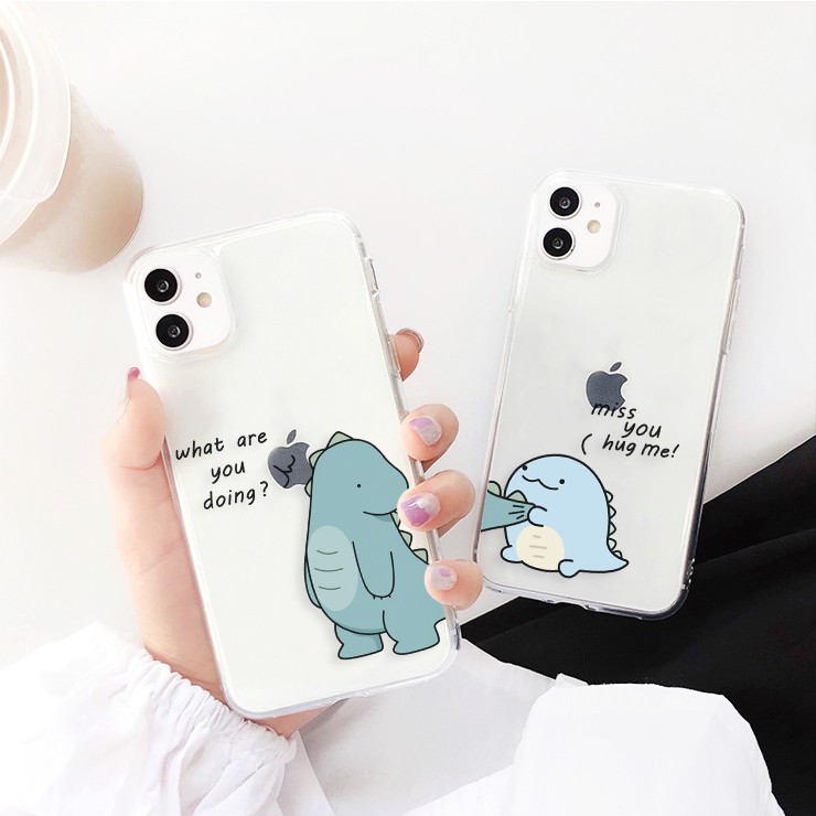 Ốp lưng iphone Naughty Dino viền trong chống ố 6/6plus/6s/6splus/7/7plus/8/8plus/x/xr/xs/11/12/13/pro/max/plus/promax | BigBuy360 - bigbuy360.vn