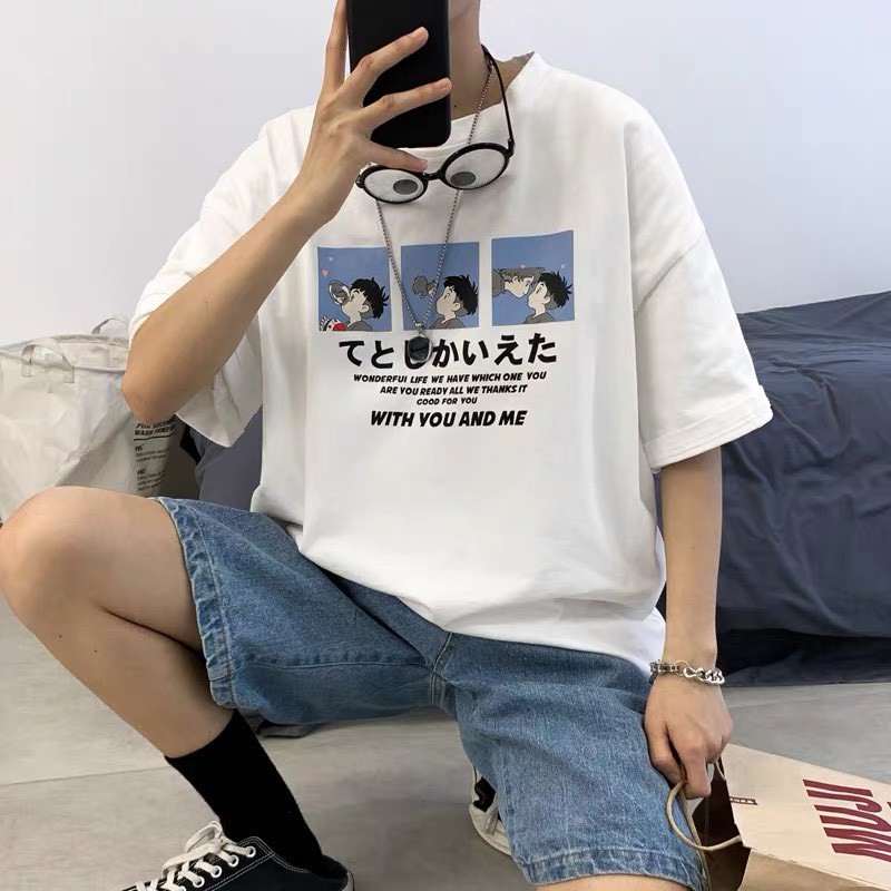 Áo Phông Tay Lỡ Unisex - Hàng Cao Cấp Loại 1, Phong Cách Trẻ Trung Năng Động ,Chất Liệu Thun Cotton Dày Mịn Thoansg Mát | BigBuy360 - bigbuy360.vn