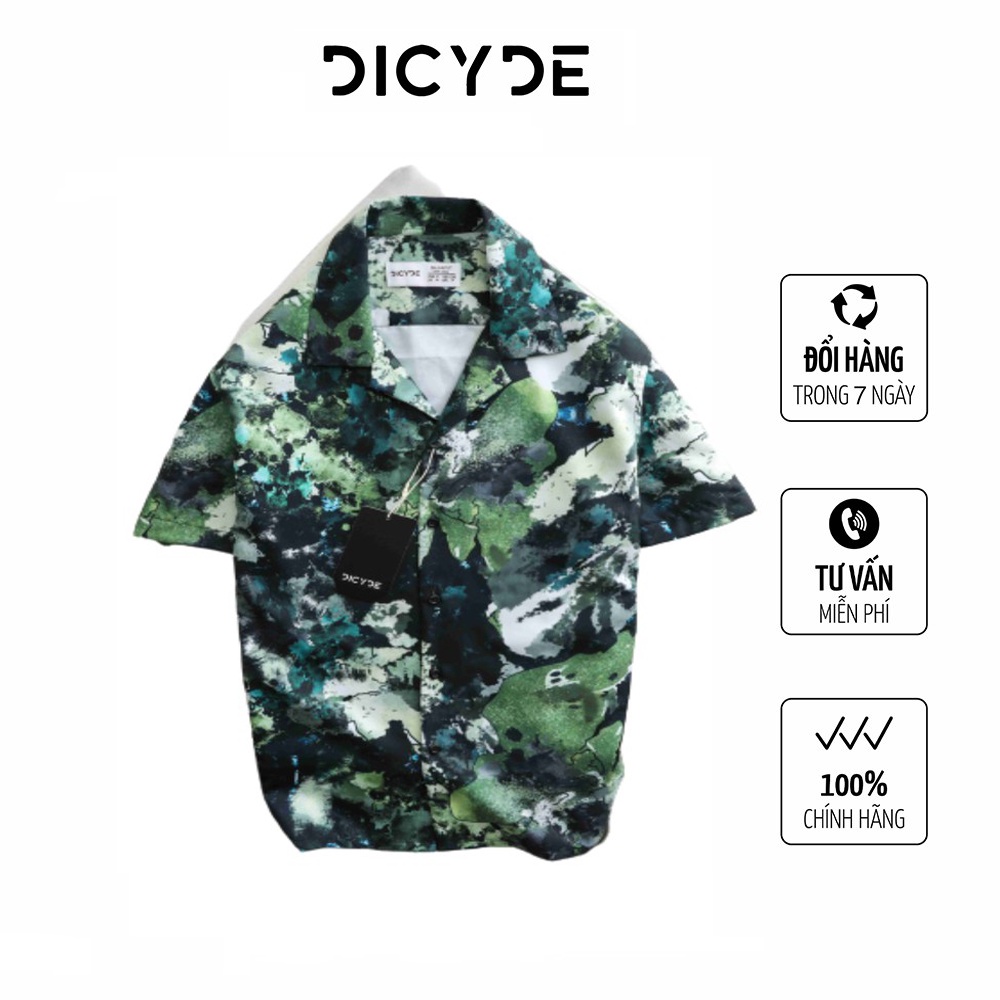 Áo sơ mi cộc tay Xanh Họa Tiết chính hãng của DICYDE VI1.BH.N.DC.66 cao cấp