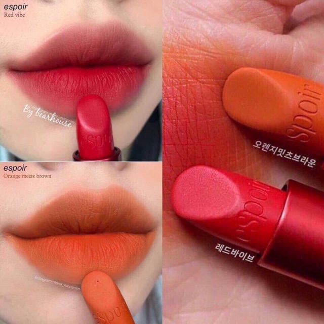 SON ESPOIR NOWEAR LIPSTICK MẪU MỚI NHẤT 2019