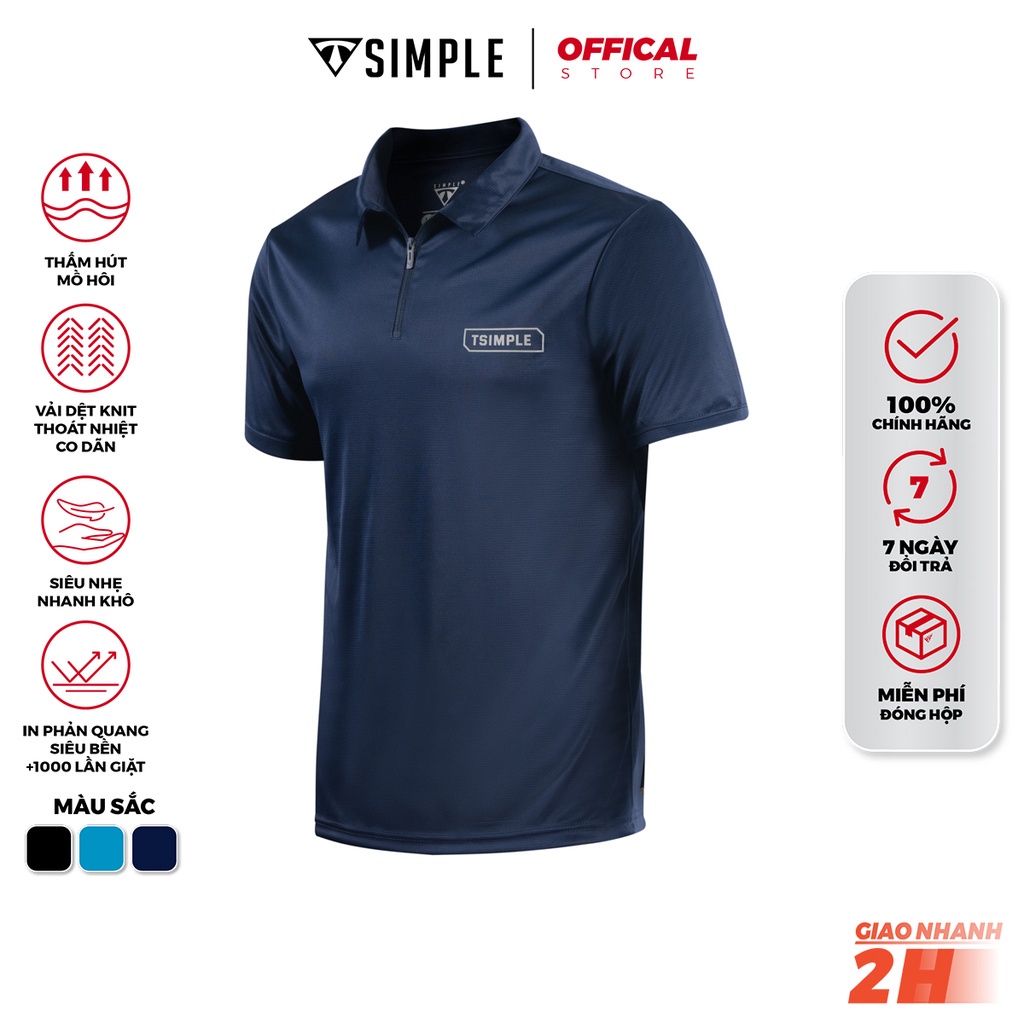 Áo Polo Thể Thao Nam TSIMPLE cổ bẻ tay ngắn tập gym vải thun lạnh thoáng mát co giãn chuẩn form AHCD *