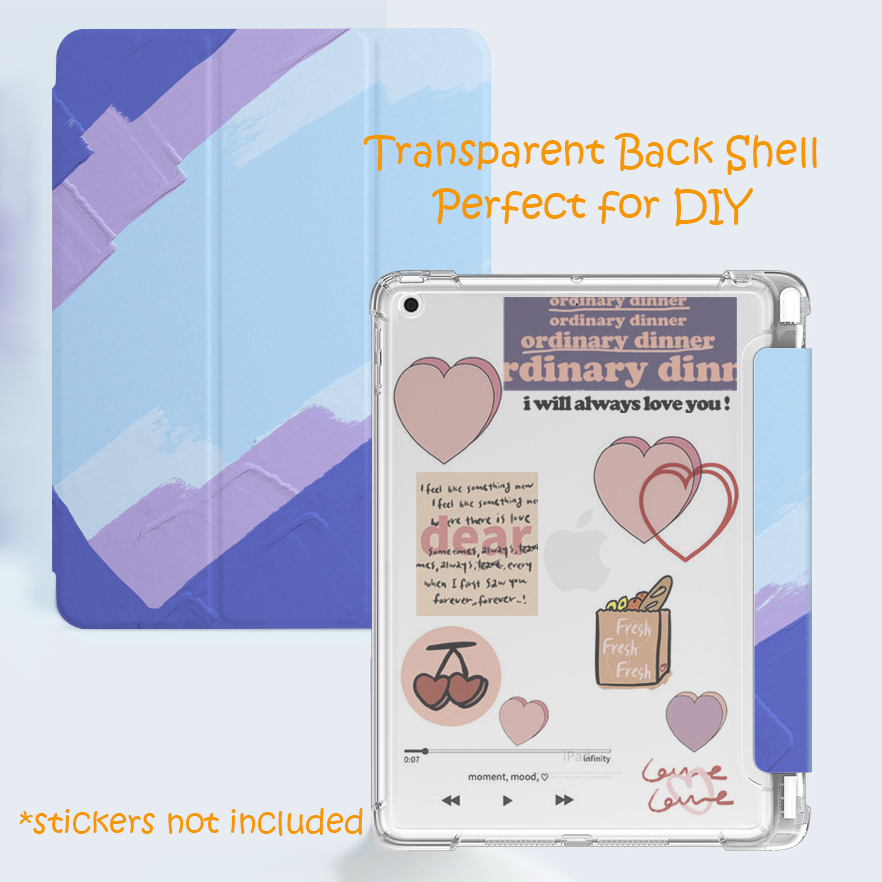 Bao Da Máy Tính Bảng Thông Minh Có Khe Cắm Bút tương thích với iPad Air 4 Air 3 Pro 10.5 7/8/9th Gen 10.2 5/6th Gen 9.7 Mini 5