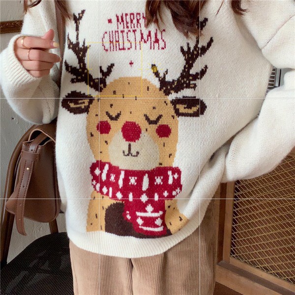 Áo Len Noel J688 hình con tuần lộc đáng yêu , quà tặng giáng sinh ý nghĩa | BigBuy360 - bigbuy360.vn