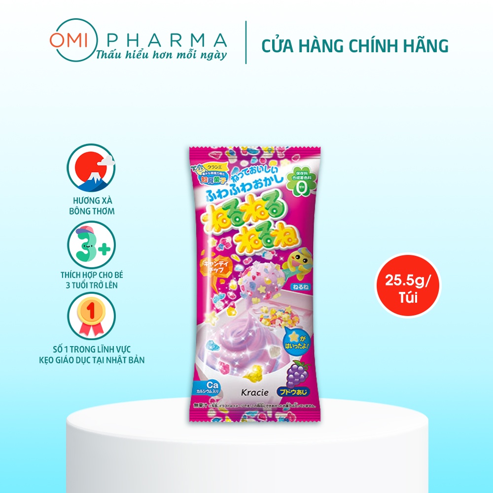 Kẹo Giáo Dục Vị Nho Phát Triển Trí Não Cho Bé Popin Cookin Yuwa Nhật Bản (25.5g/Gói)