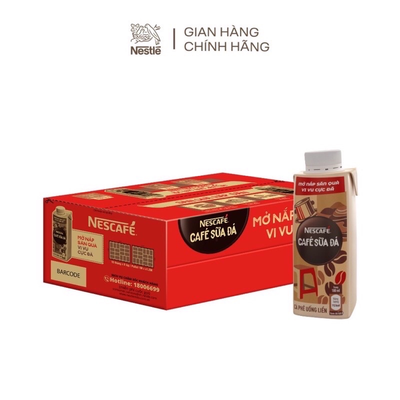 Cafe sữa đá NESCAFE sữa đá nắp vặn- có ship hỏa tốc HCM)