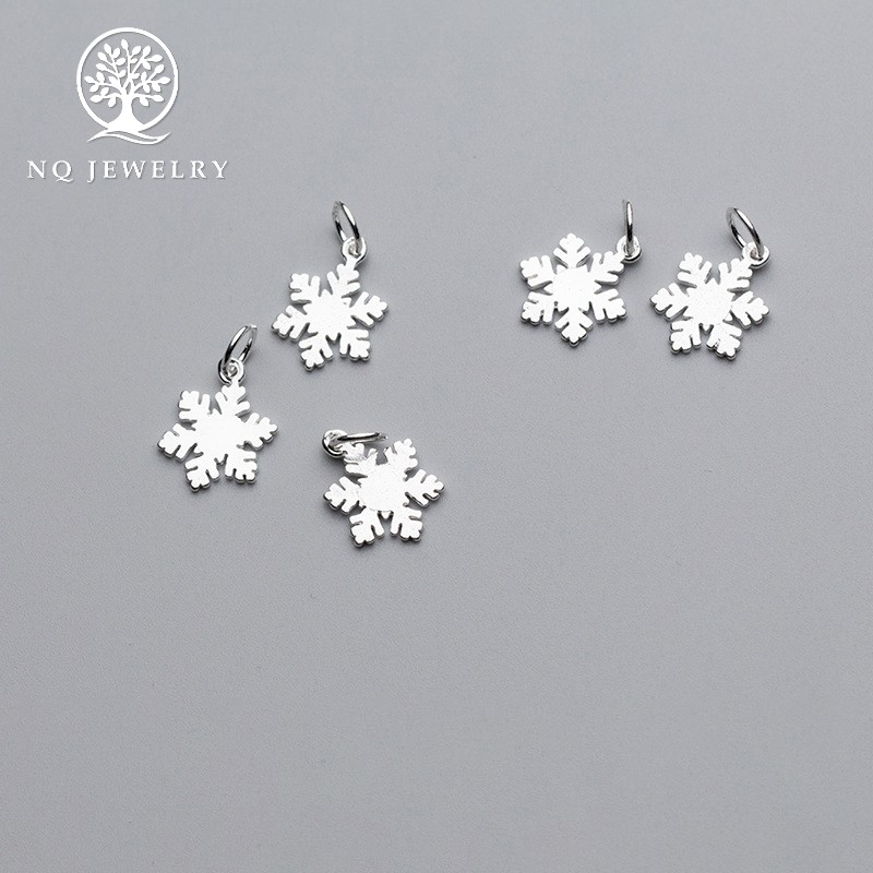 Charm bạc hình bông tuyết treo - NQ Jewelry