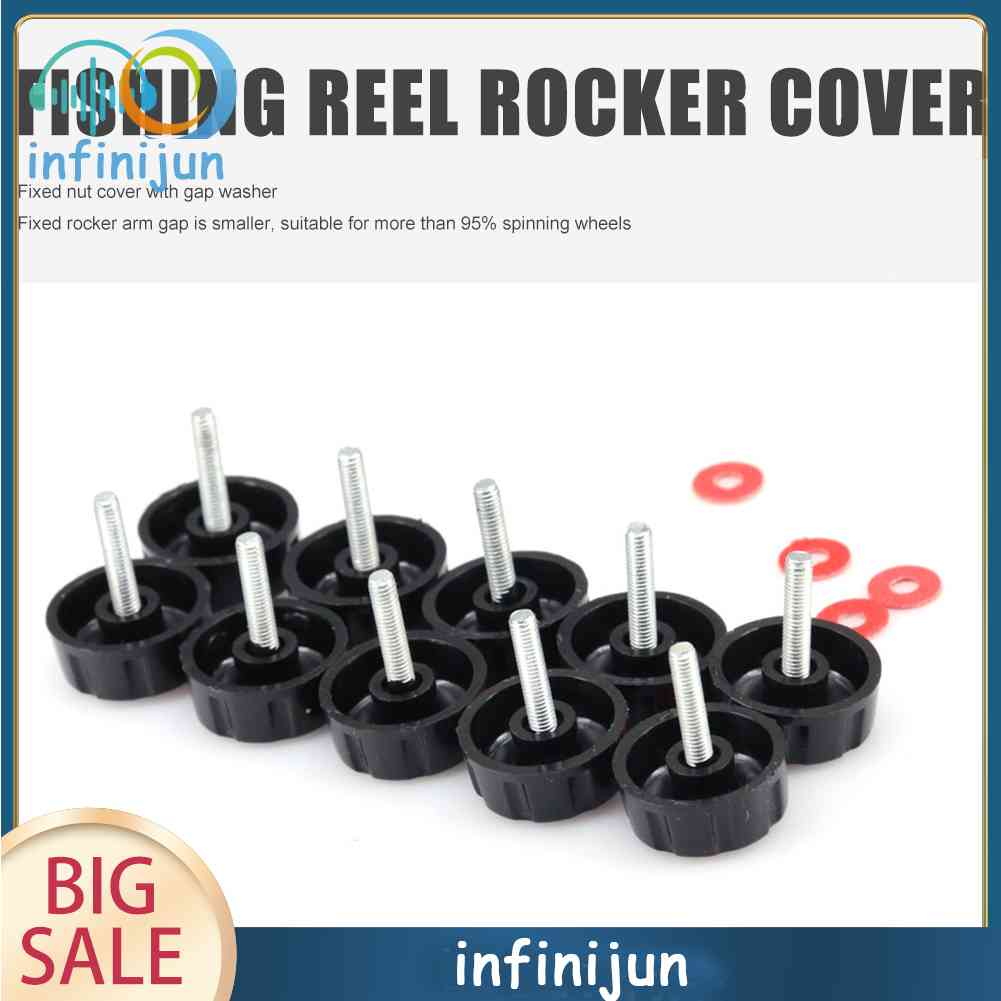 Set 10 Nắp Đậy Máy Câu Cá Kèm Ốc Vít