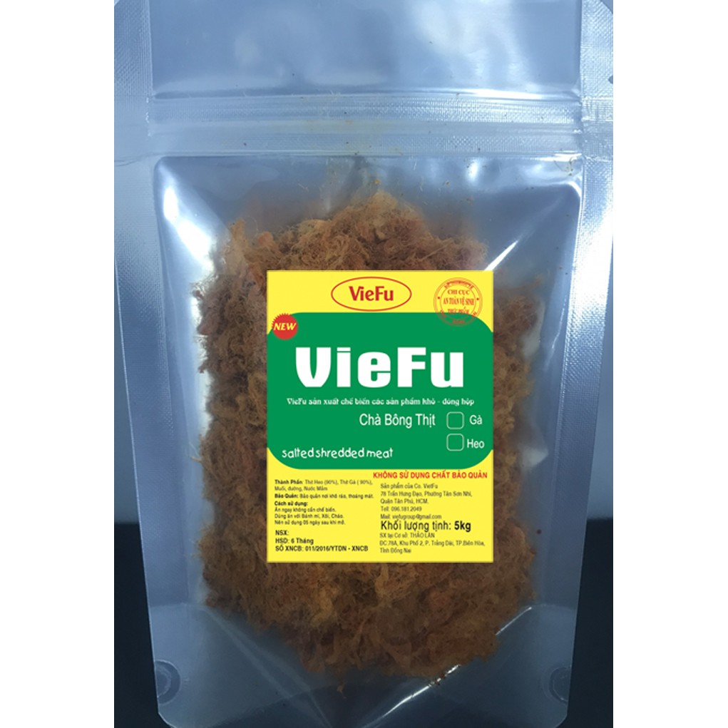 CHÀ BÔNG GÀ CAY VIEFU 1KG HOẢ TỐC SÀI GÒN