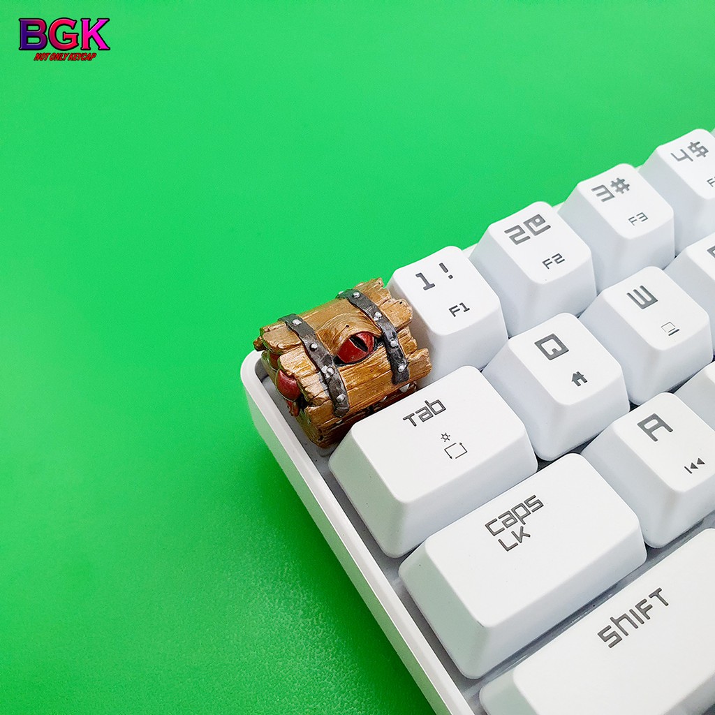 Keycap Artisan Mimic Monster Lẻ Hộp Kho Báu Quái Vật Cực Đẹp Và Độc Đáo