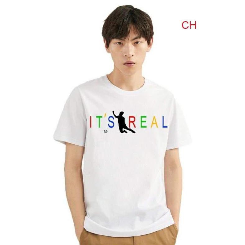 ⚡Áo thun tay lỡ Hottrend Cú sút, Cú ngã Văn toàn It' Real ⚡ Phông nam nữ unisex chất coton Freesize