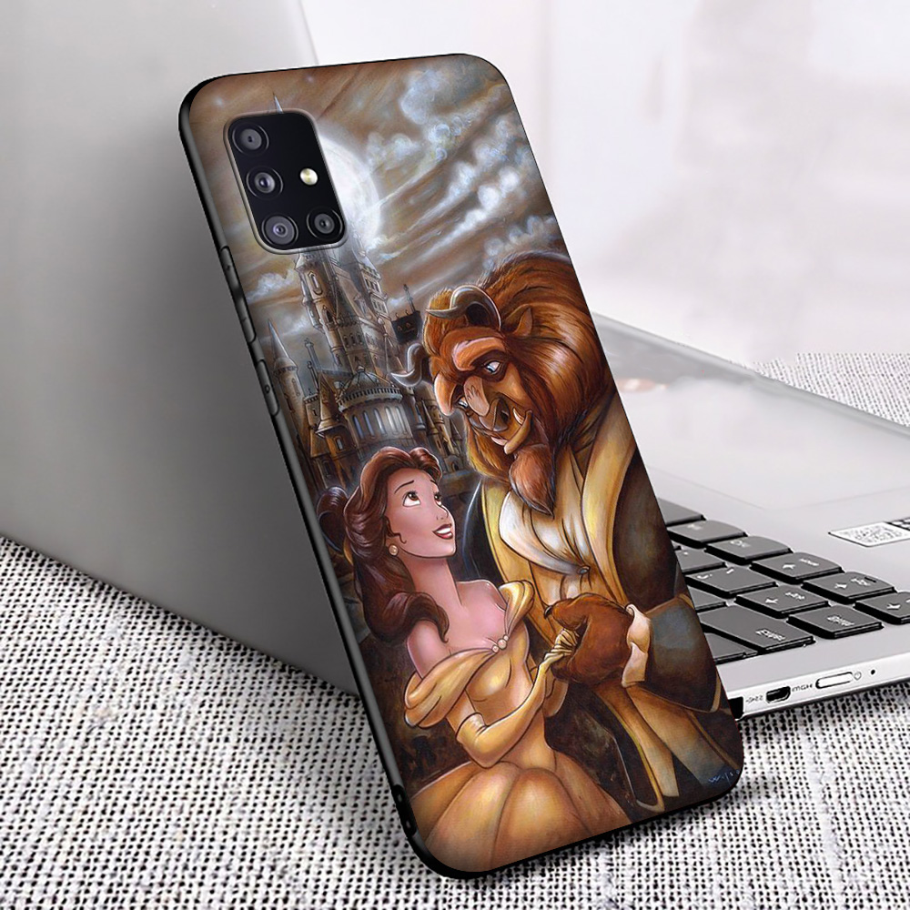 Ốp Điện Thoại Silicon Mềm Hình Beauty And The Beast Cho Samsung S8 S9 S10 S10e S20 Ultra Plus Ak38