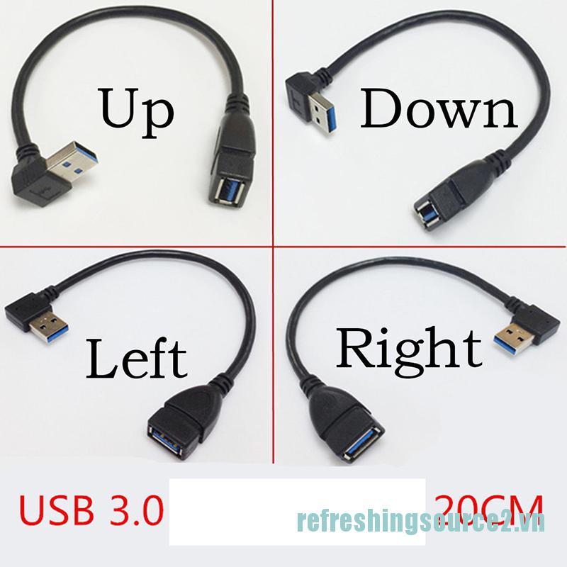 Cáp Mở Rộng Cx Usb 3.0 Góc 90 Độ