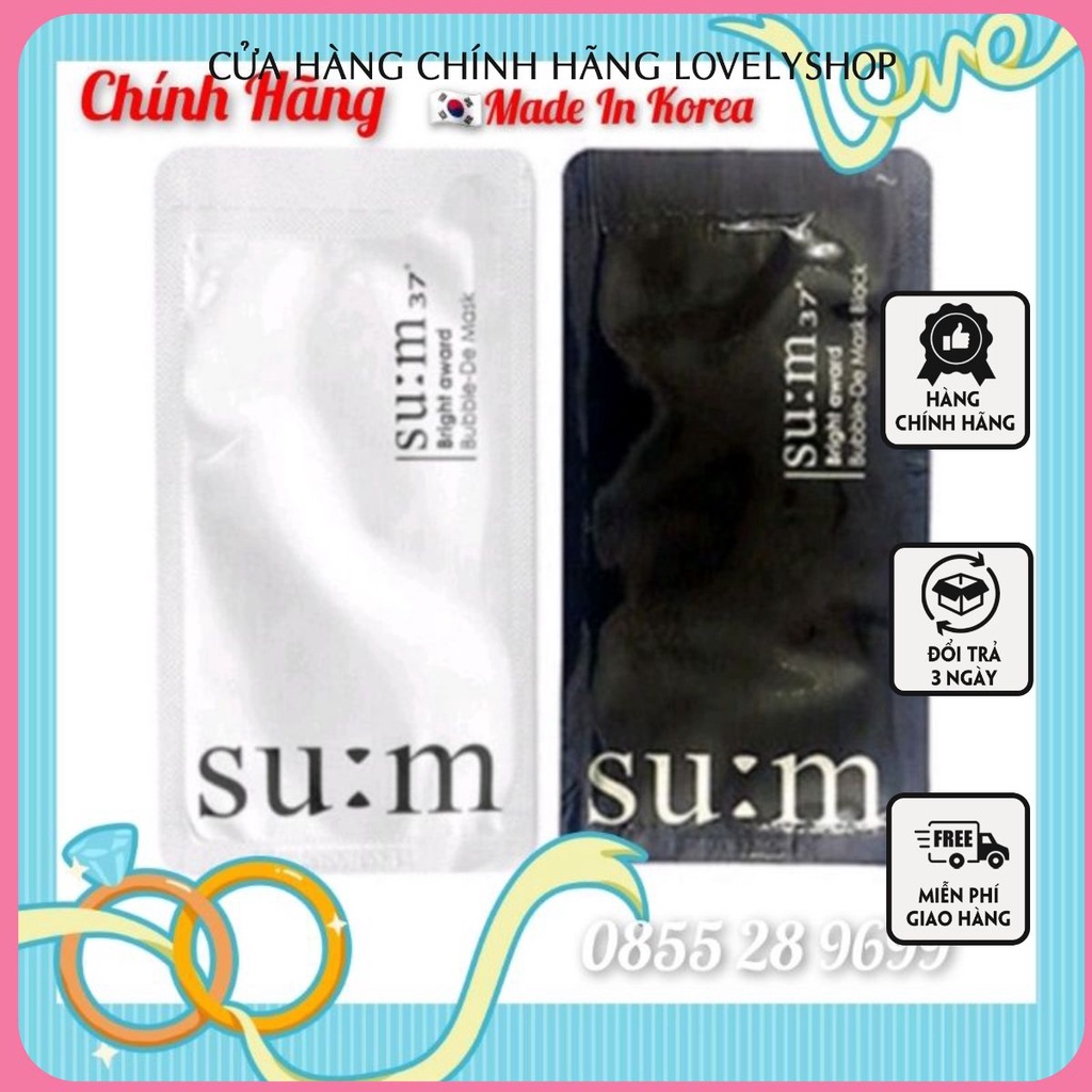 Miếng Mặt nạ thải độc da sủi bọt Sum 37
