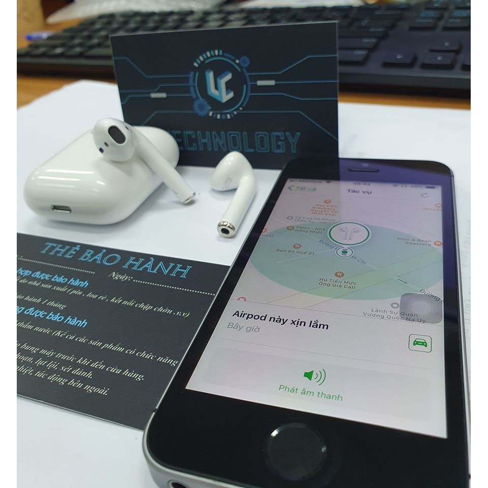 Tai Nghe Bluetooth TWS AP 2 Premium Pin 4h - Check Setting - Đổi Tên - Định Vị - Bảo hành 3 tháng | BigBuy360 - bigbuy360.vn