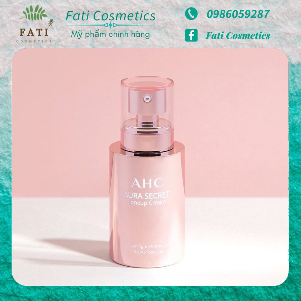 Bill - CHÍNH HÃNG] Kem dưỡng trắng hồng nâng tông da AHC Aura Secret Tone Up Cream