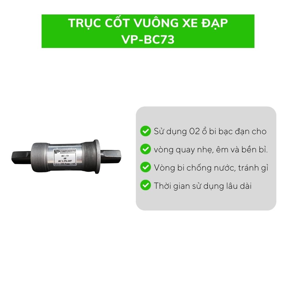 Trục cốt vuông xe đạp VP-BC73