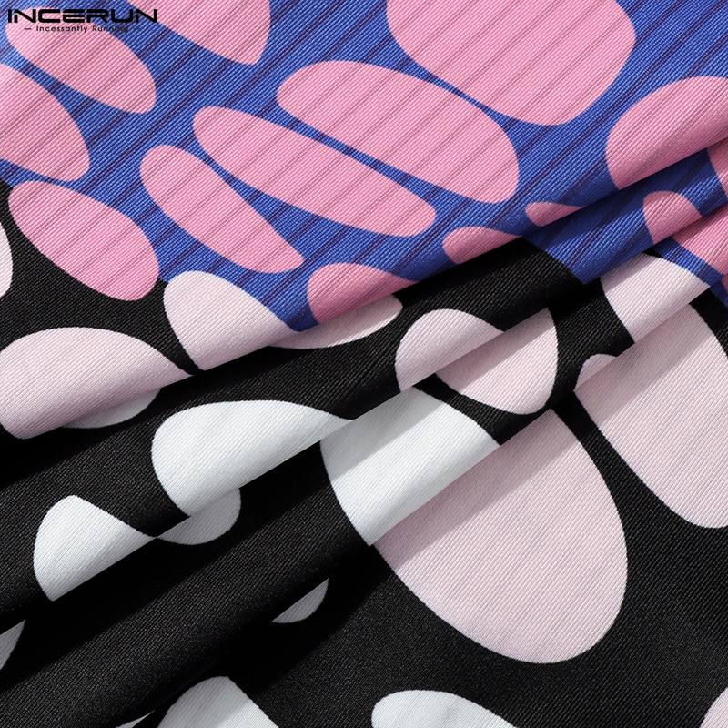 INCERUN Áo Thun Ba Lỗ Thể Thao Họa Tiết Chấm Bi Thời Trang Mùa Hè Cho Nam