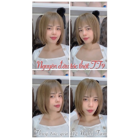Tóc bộ nguyên đầu từ tóc thật TT9