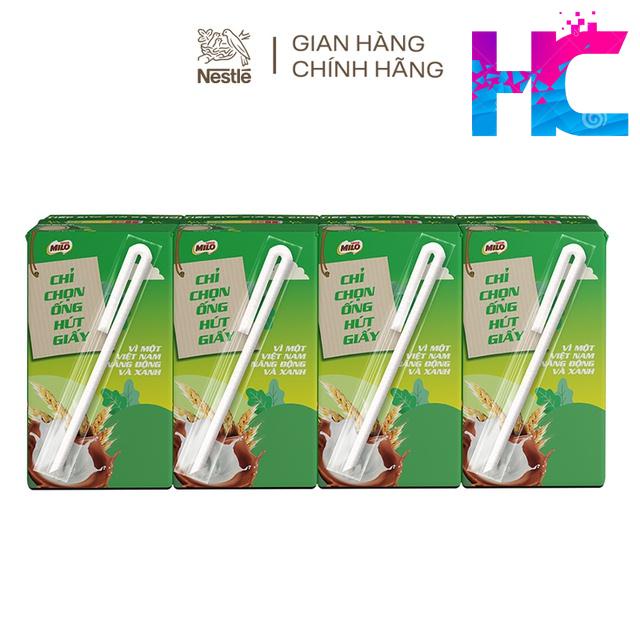 Sữa lúa mạch Nestlé MILO thùng hộp 115ml - 180ml