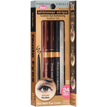 Physicians Formula Bộ ba chì kẻ mắt màu nude - Shimmer Strips Custom Eye Enhancing Eyeliner trio, 7873 Warm nudes