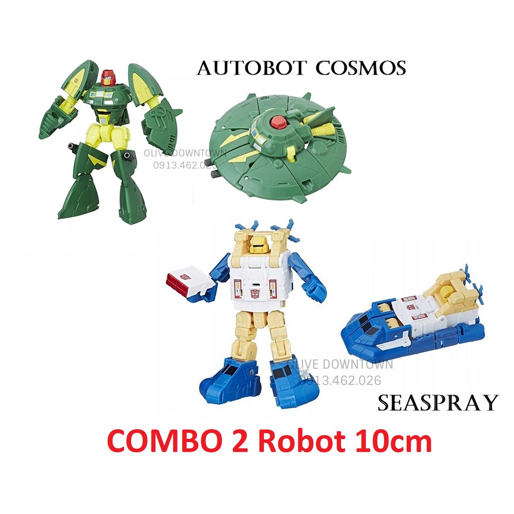 Bô 2 mô hình COSMOS & SEA SPRAY 10cm ♻️ Transformers dòng Legends hàng VNXK Nhật