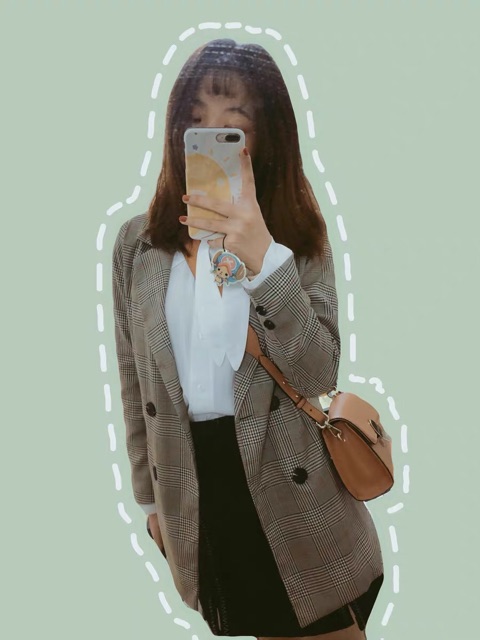 (SẴN ĐỦ SIZE - KÈM ẢNH THẬT) Áo Blazer kẻ 2 hàng cúc hot hit | BigBuy360 - bigbuy360.vn