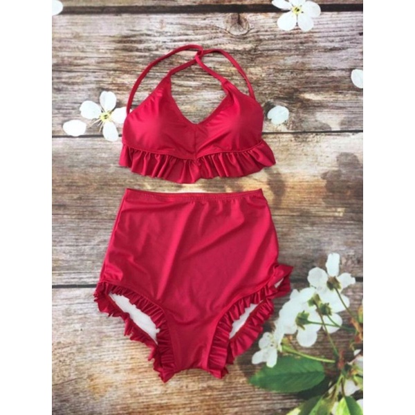 bikini đồ bơi 2 mảnh bèo nhún rất xinh nhé mấy nàng iu🥰