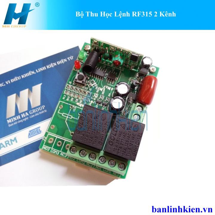 Bộ thu học lệnh RF315- bật tắt thiết bị từ xa