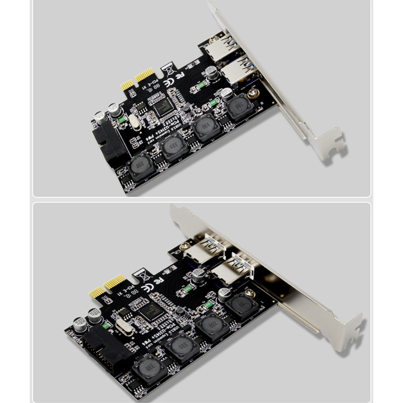 Card Chuyển Đổi Pcie Sang 1x 19pin Usb 3.0 Và 2x Usb Port-Pcie Usb 3.0 Cho Windows Sang Xp, Vista 7,8,8.1,10 | BigBuy360 - bigbuy360.vn