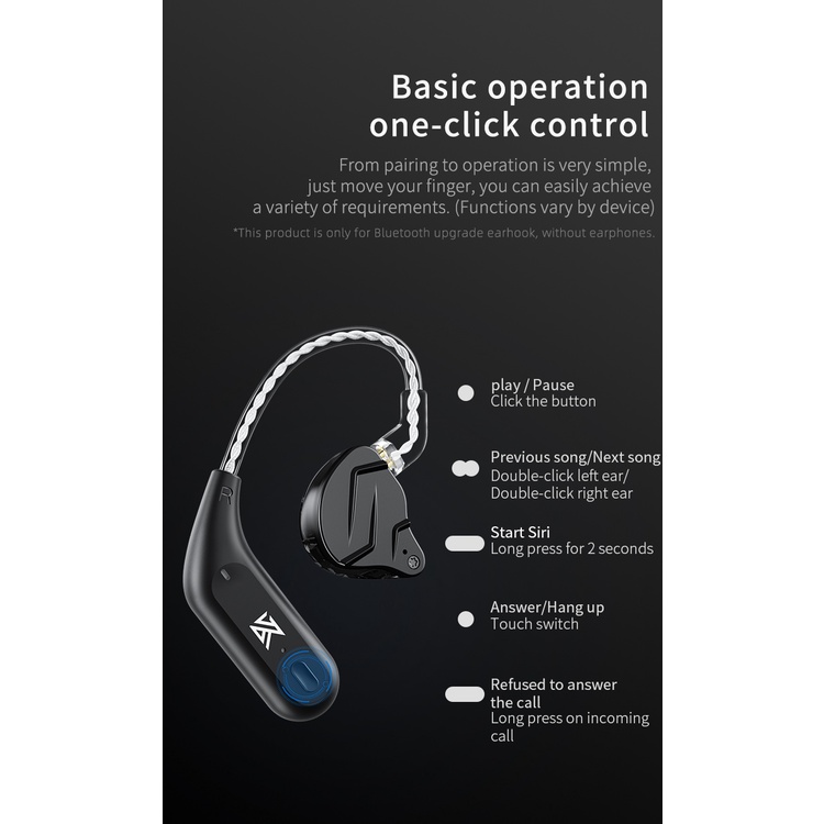 Dây Cáp Tai Nghe Nâng Cấp KZ AZ09 HD Bluetooth 5.2 Cho KZ ZAX DQ6 ZSN ZSX
