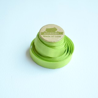 3m ruy băng lụa 1cm xanh nõn chuối RB97