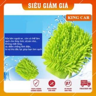 Găng tay rửa xe, găng tay chuyên dụng lau rửa ô tô xe máy hai mặt - Shop KingCar