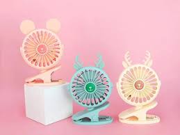 Quạt sạc tích điện cao cấp mini 2 trong 1 có kèm kẹp bàn tiện lợi cho dân văn phòng và kẹp xe nôi trẻ em